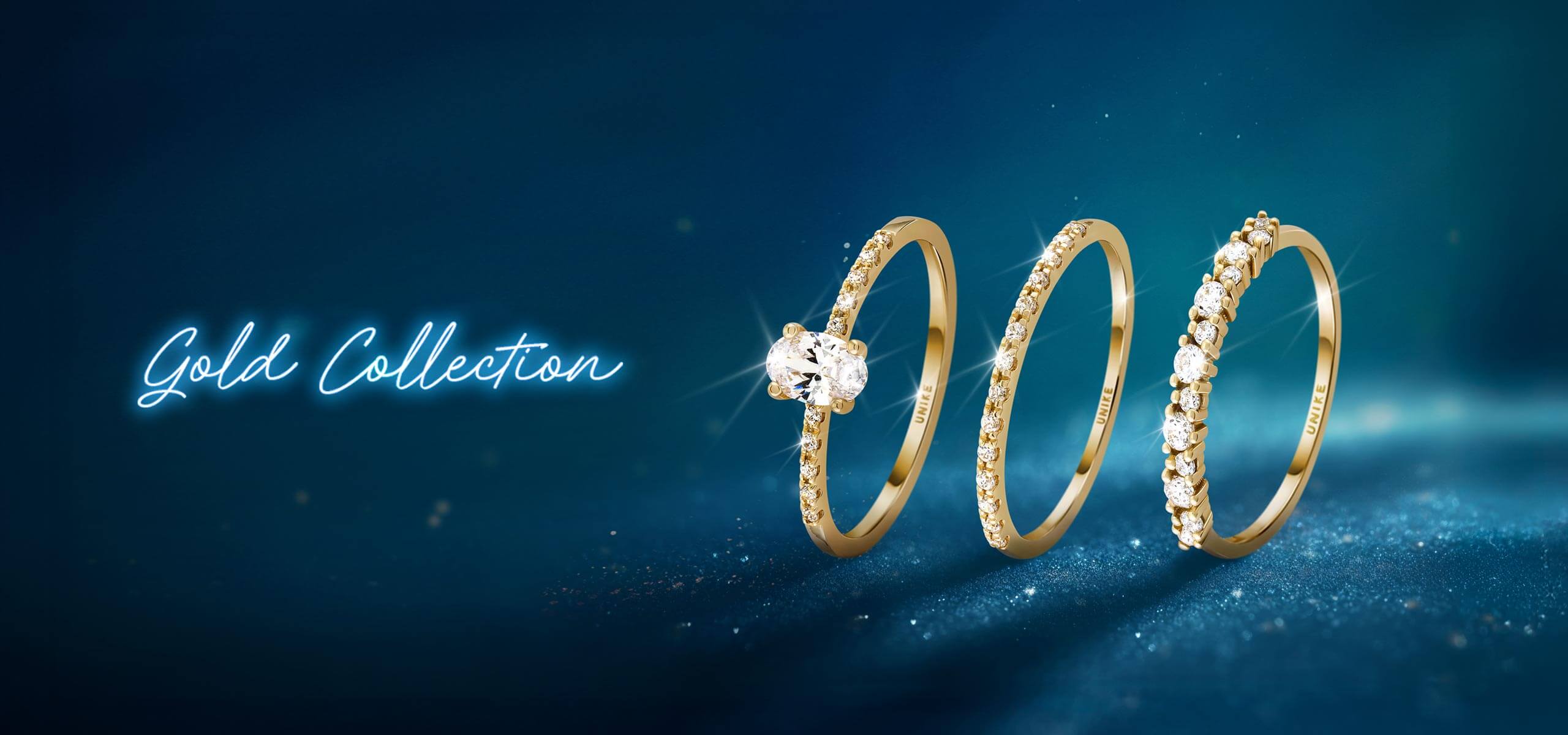 Anillos UNIKE de oro de 14k que no pierden su color