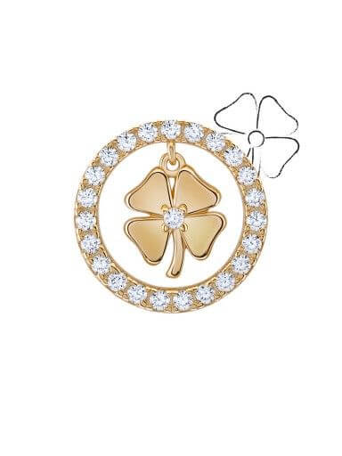 Inspirado na Sorte e Felicidade. O símbolo do trevo ganha vida no design UNIKE. Colar com brilho das zircónias cravadas no círculo envolve este elemento intemporal, tornando cada detalhe ainda mais especial