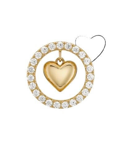 Inspirado en la amistad y el amor. El símbolo del corazón cobra vida en el diseño UNIKE. Collar con el brillo de las circonitas engastadas en círculo envuelve este elemento atemporal, haciendo cada detalle aún más especial.