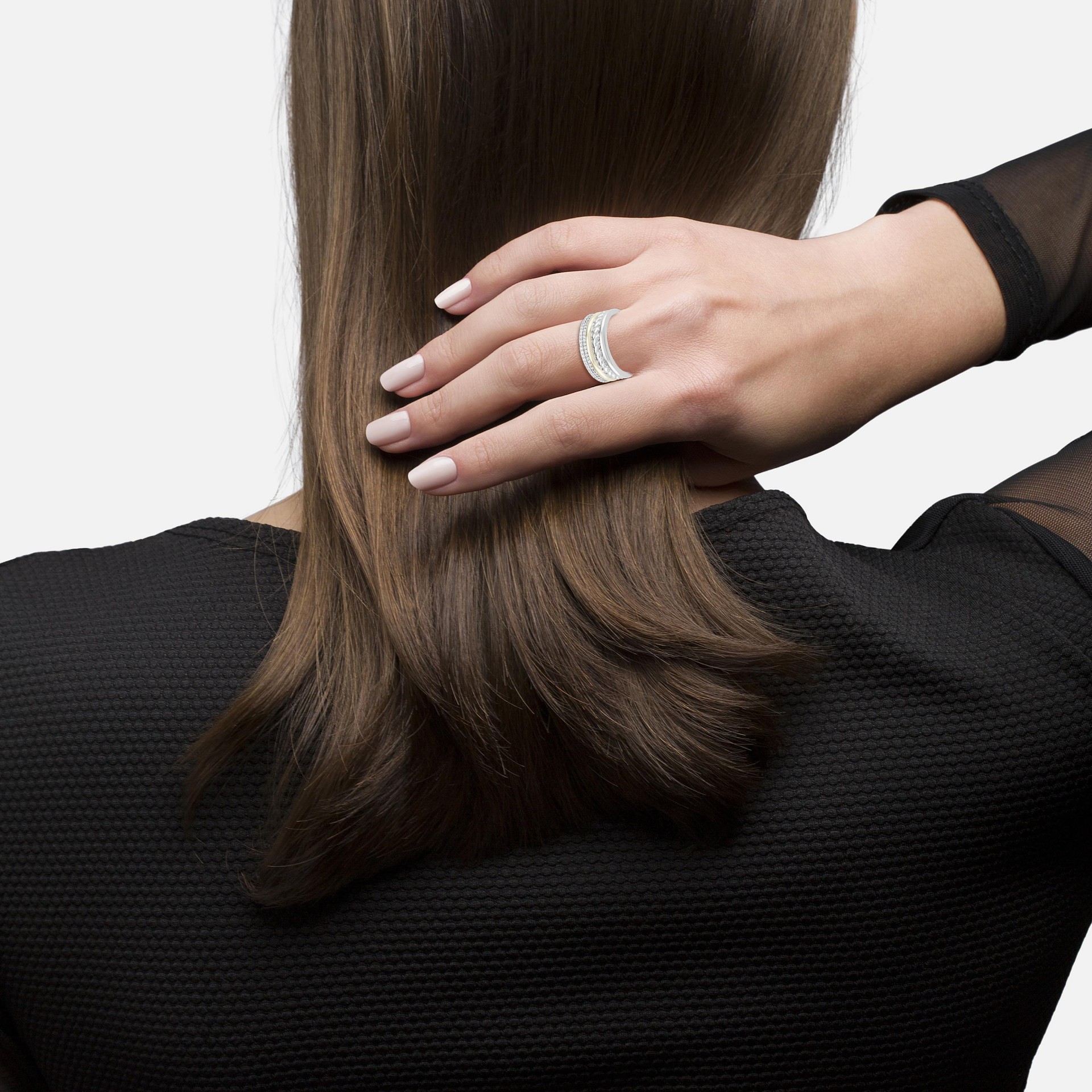 Anel Classy Three Hoops