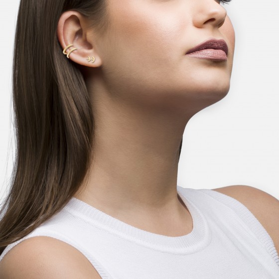 Matchy Two Lines Plain Ear Cuff