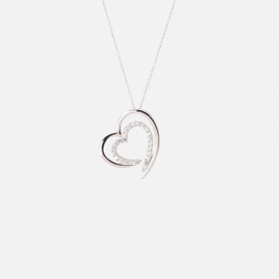 Classy Two Hearts Necklace