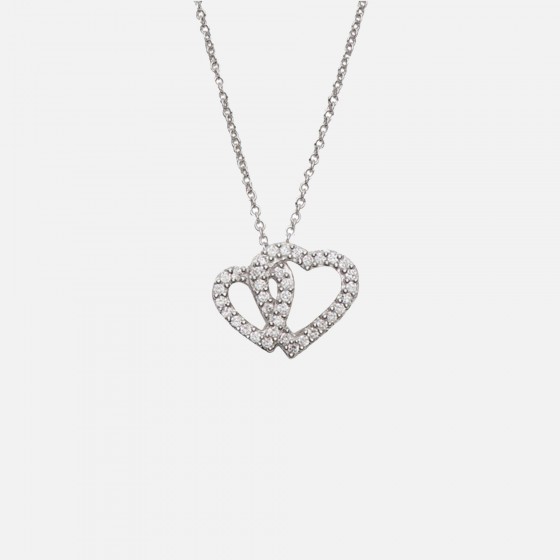 Classy Double Heart Necklace