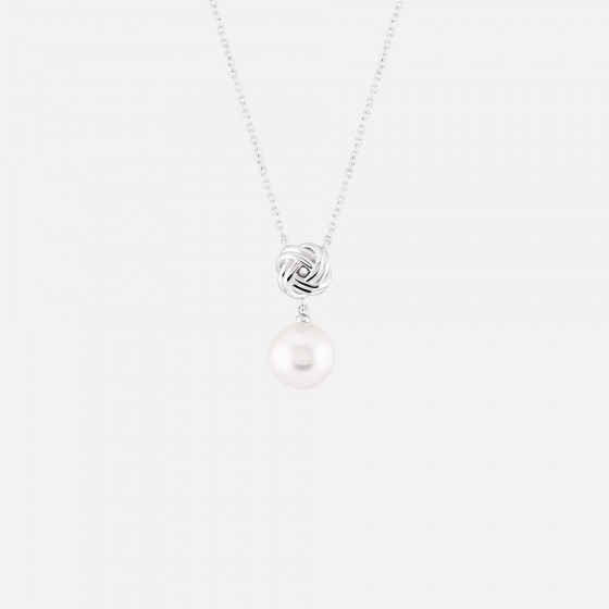Classy Pearl Knot Necklace