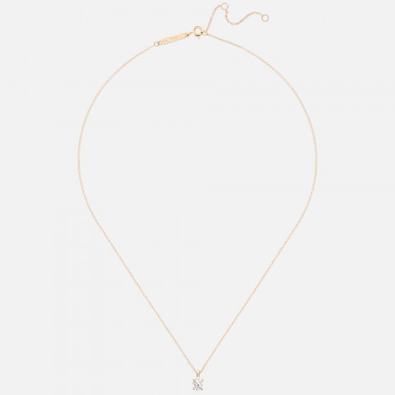 Mia Rose Solitaire Gold Necklace