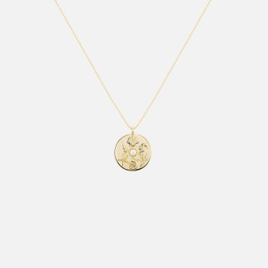 Fun Medal Multiple Elements Gold Necklace
