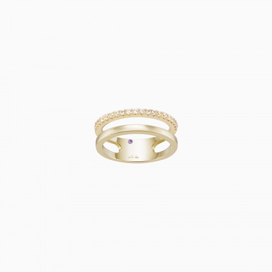 Mia Rose Double Gold Ring
