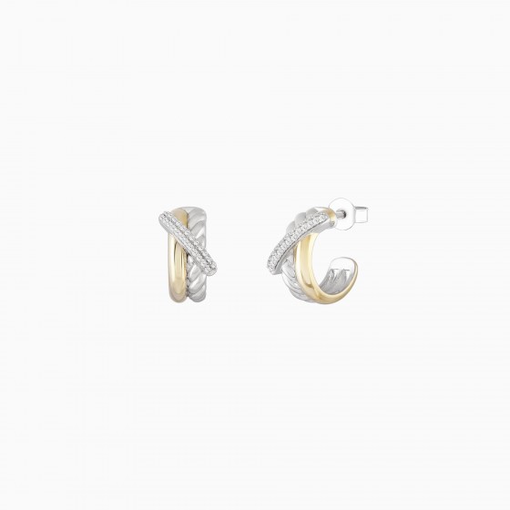 Aros Classy Intertwined Hoops