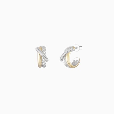 Aros Classy Intertwined Hoops