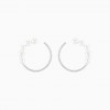 Glow Pearls Circle Earrings