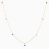 COLAR UNIKE FUN S20 BEADS PINK & AQUA GREEN GOLD