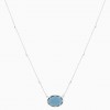 Fun Blue Big Stone Necklace