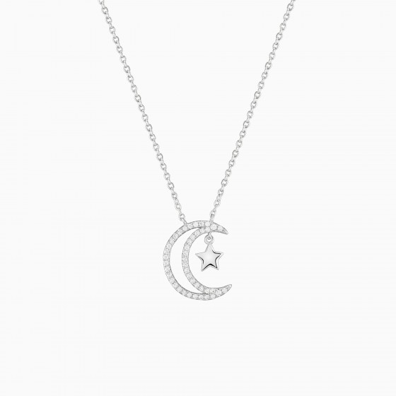 Matchy Moon & Tiny Star Necklace