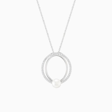 Classy Pearl Circle Necklace