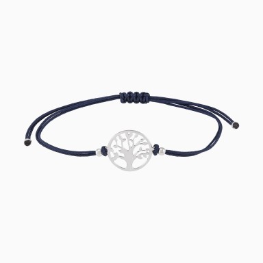 Fun String Blue Tree of Life Bracelet