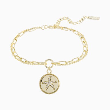 Fun Medal Star Gold Bracelet
