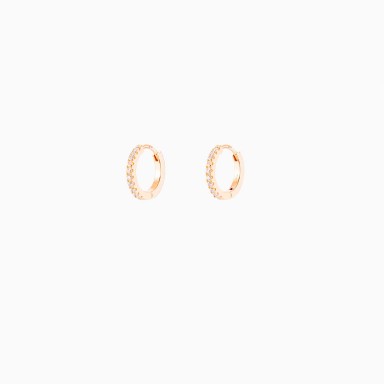 Mia Rose Shiny Gold Hoops