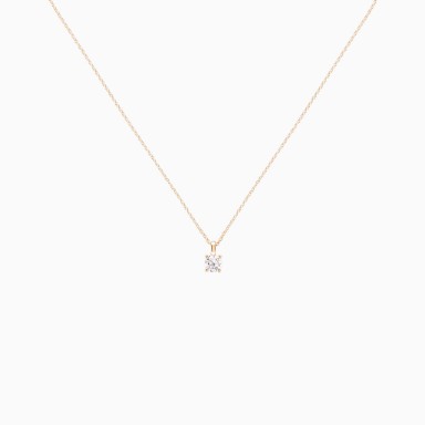 Mia Rose Solitaire Gold Necklace