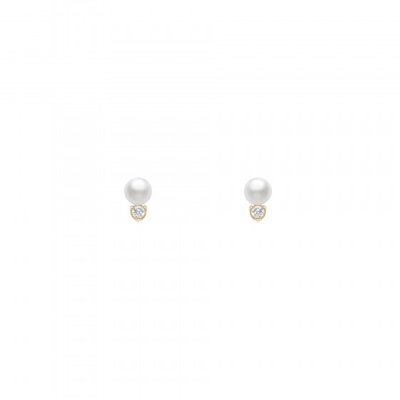 Pearls Gold Earrings