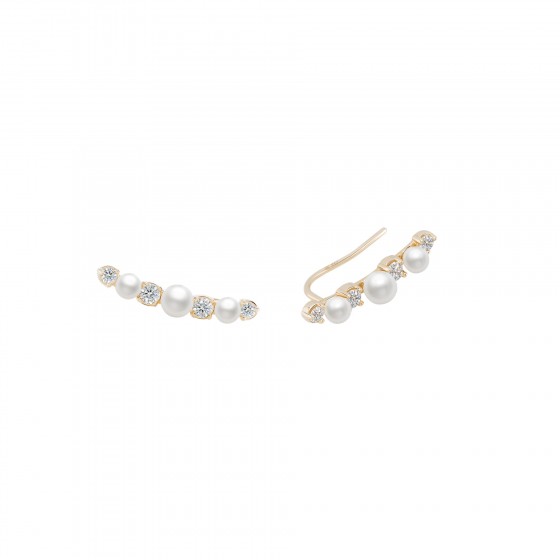 Pearls Shiny Gold III Earrings