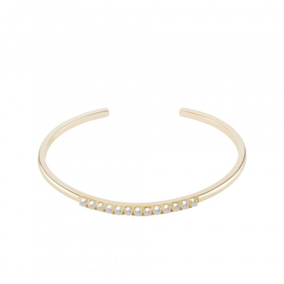 Pearls Escrava Gold Bracelet
