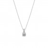 Classy Cz Silver Necklace