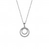 Classy Two Circles Necklace