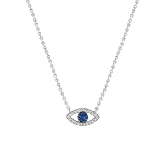 Classy Blue Eye Necklace
