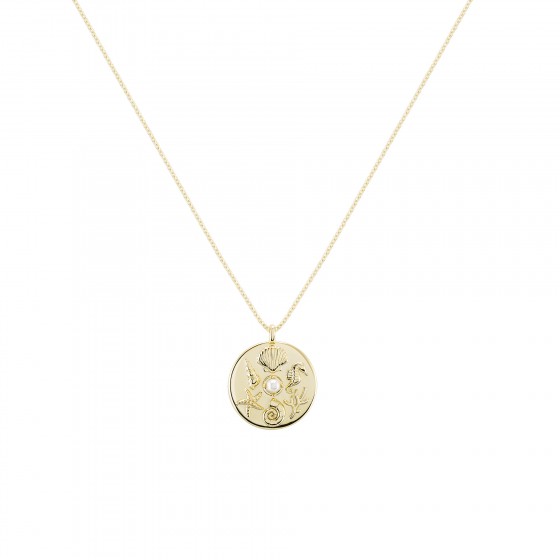 Fun Medal Multiple Elements Gold Necklace