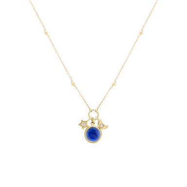 Fun Moon and Star Necklace