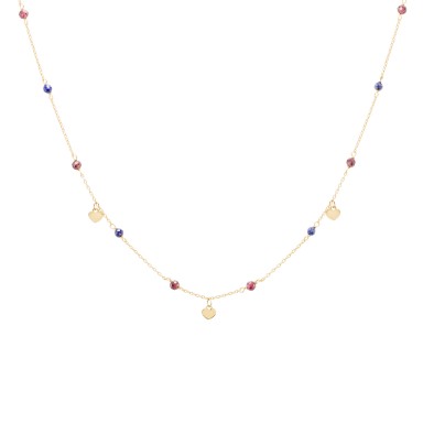 Winter Gold Heart Necklace