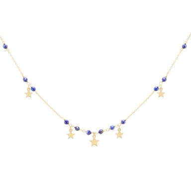 Winter Star and Beads Necklace