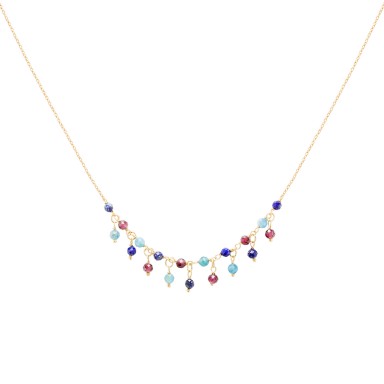 Winter Colorful Beads Necklace