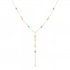 Fun Y Golden Stars Necklace