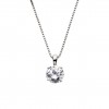 Classy Big Solitaire Necklace