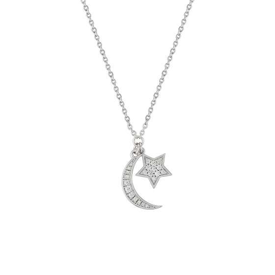 Matchy Shiny Moon Necklace