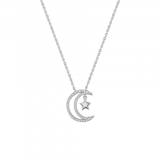 Matchy Moon & Tiny Star Necklace