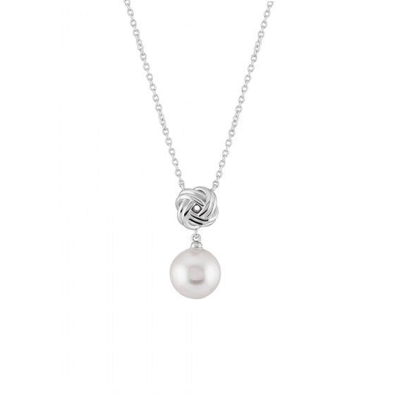 Classy Pearl Knot Necklace