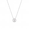 Classy Pearl Round Twist Necklace