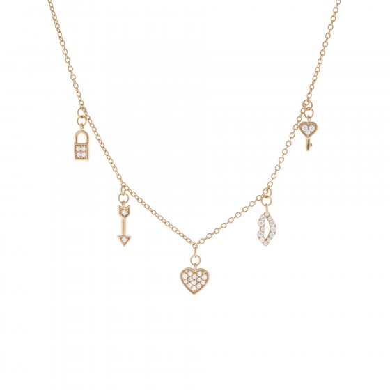 Matchy Multi Elements Gold Necklace