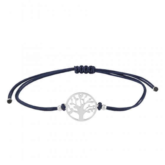 Fun String Blue Tree of Life Bracelet