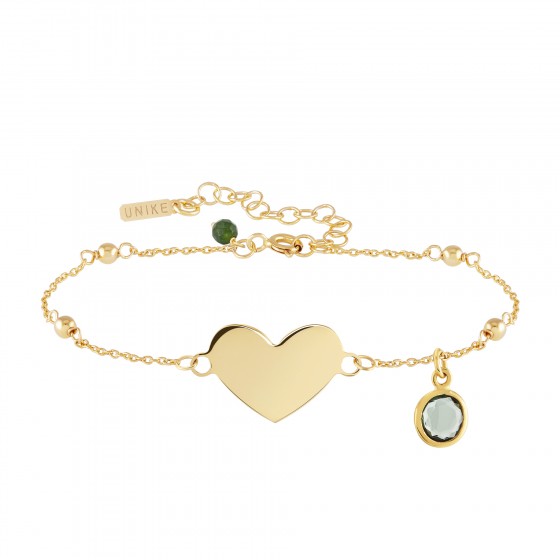Fun Green Heart Bracelet