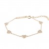 Pulseira Matchy Multi Hearts Golden