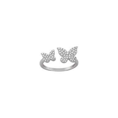 Matchy Two Butterflies Ring