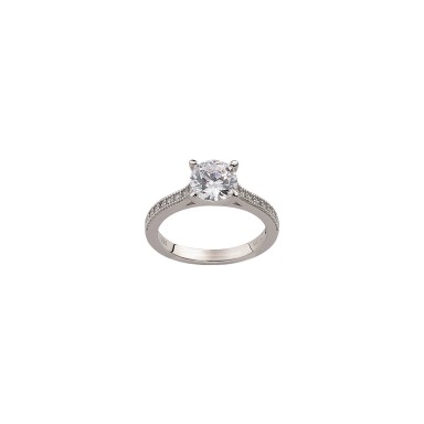 Classy Solitaire Large Ring