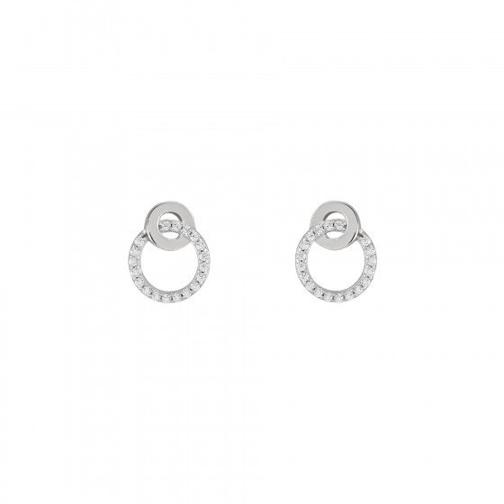 Classy Two Circles Earrings