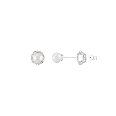 Classy Pearl Twist Earrings