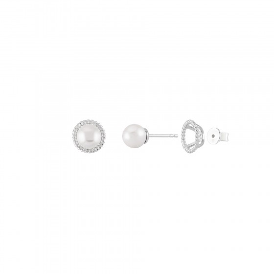 Classy Pearl Twist Earrings