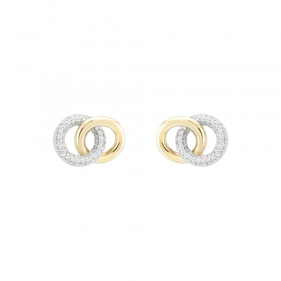 Pendientes Classy Two Circles