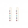 Fun Chain Multiple Beads Earrings